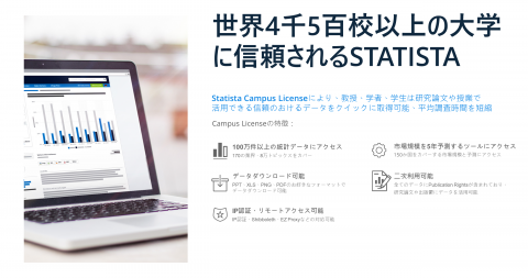 Statista Campus Licenseの紹介